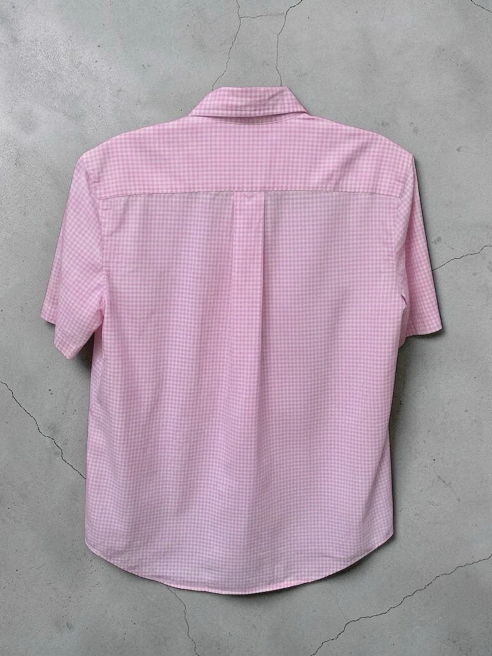 Boys Ralph Lauren Light Pink Gingham Short-Sleeve Button-Down Shirt